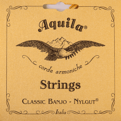AQUILA Nylgut Jeu Minstrel banjo 5 cordes, dGDFsharpA, Tirant médium
