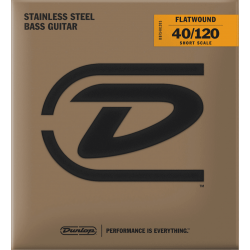 DUNLOP Filets plats short scale 5 cordes 40-120