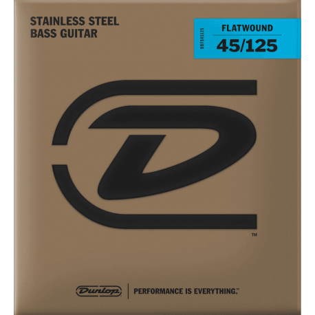 DUNLOP Filets plats long scale 5 cordes 45-125