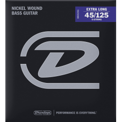 DUNLOP Nickel 45-125 Extra Long Scale 5 cordes