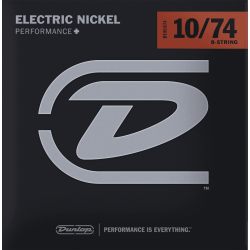 DUNLOP Electric Nickel 10-74 8 cordes