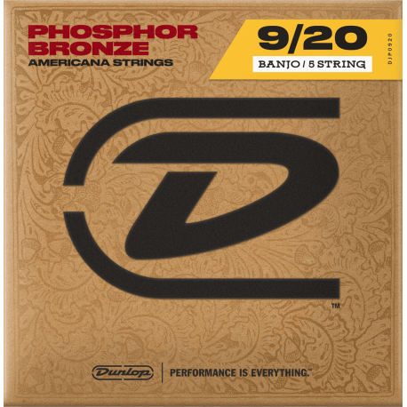 DUNLOP Banjo light phosphor bronze 5 cordes