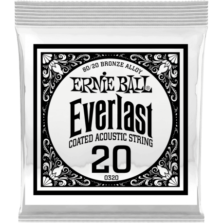 ERNIE BALL Everlast coated 80/20 br onze 20