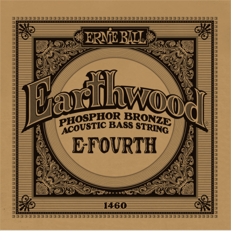 ERNIE BALL Earthwood - basse acoustique phosphore bronze 95