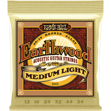 ERNIE BALL Earthwood 80/20 bronze medium light 12-54