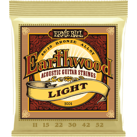 ERNIE BALL Earthwood 80/20 bronze light 11-52