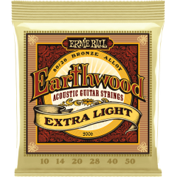 ERNIE BALL Earthwood 80/20 bronze extra light 10-50