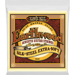ERNIE BALL Earthwood 80/20 bronze extra soft - silk&steel 10-50