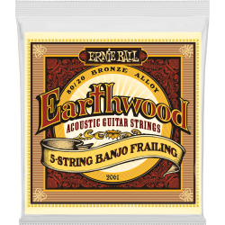 ERNIE BALL Earthwood 80/20 bronze banjo frailing 10-24