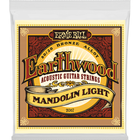 ERNIE BALL Earthwood 80/20 bronze mandoline light 9-34