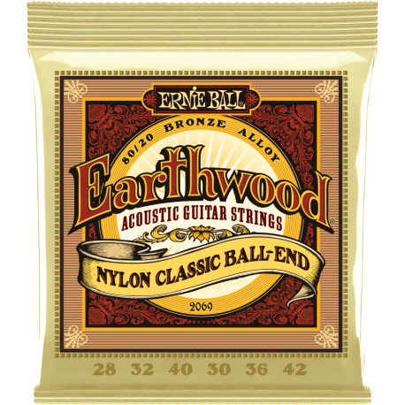 ERNIE BALL Earthwood 80/20 bronze nylon 28-42