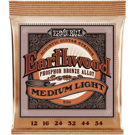 ERNIE BALL Earthwood phosphore bronze medium light 12-54