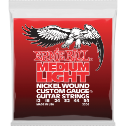 ERNIE BALL Nickel wound custom gauge medium light 12-54