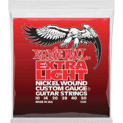 ERNIE BALL Nickel wound custom gauge extra light 10-50