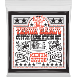 ERNIE BALL Stainless steel banjo tenor medium 10-30