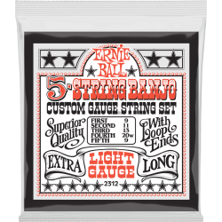 ERNIE BALL Stainless steel banjo light 9-9