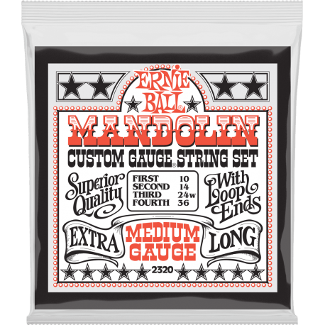 ERNIE BALL Stainless steel mandoline medium 10-36