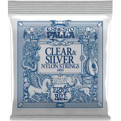 ERNIE BALL Ernesto palla nylon clair-métal argenté