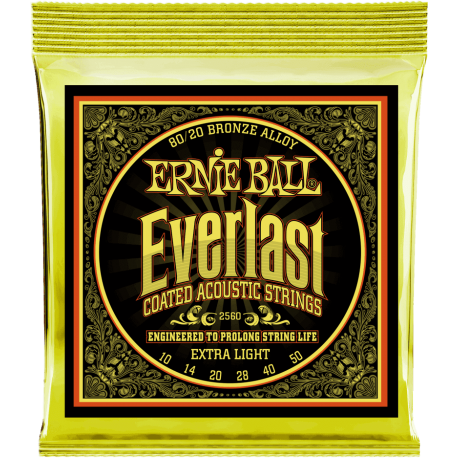 ERNIE BALL Everlast coated 80/20 bronze extra light 10-50