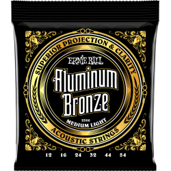 ERNIE BALL Aluminium bronze medium light 12-54