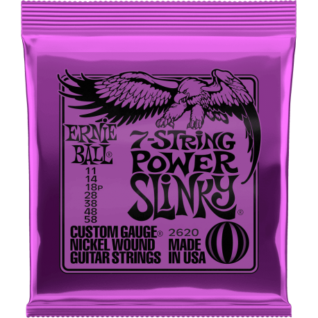 ERNIE BALL Power slinky 7 cordes 11-58