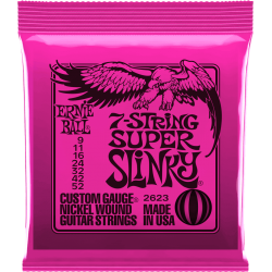 ERNIE BALL Super slinky 7 cordes 9-52