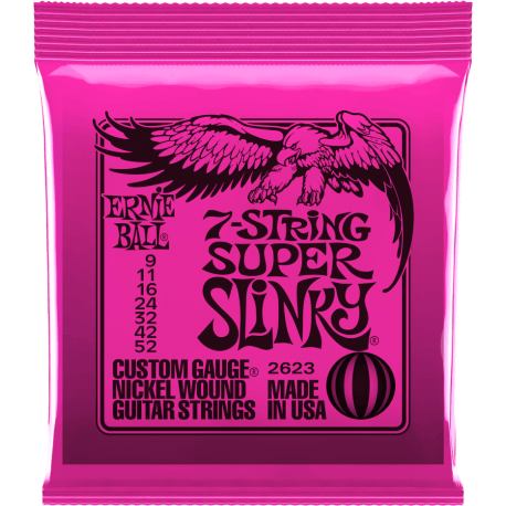 ERNIE BALL Super slinky 7 cordes 9-52