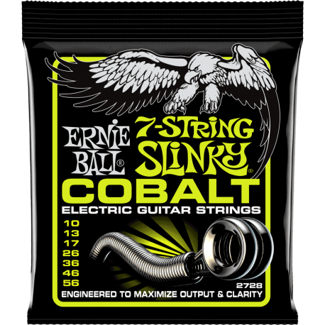 ERNIE BALL Slinky cobalt /7 cordes 10-56