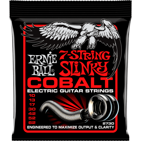 ERNIE BALL Slinky cobalt /7 cordes 10-62