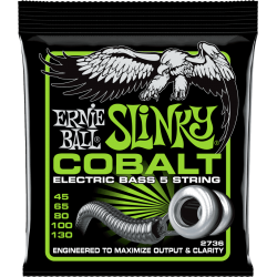 ERNIE BALL Slinky cobalt /5 cordes 45-130