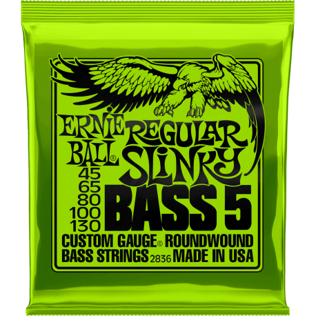 ERNIE BALL Regular slinky 5 cordes 45-130