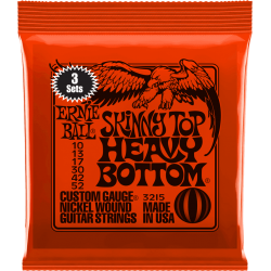 ERNIE BALL Skinny top heavy bottom 10-52 - pack de 3
