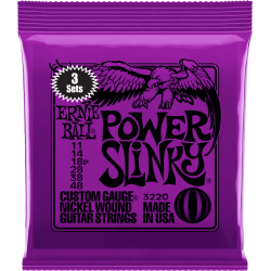 ERNIE BALL Power slinky 11-48 - pack de 3