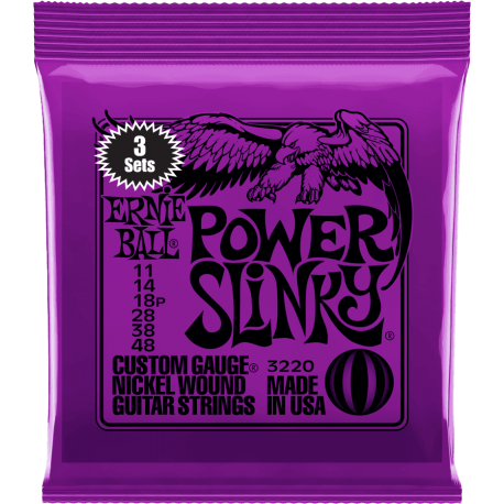 ERNIE BALL Power slinky 11-48 - pack de 3