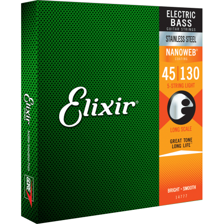 ELIXIR BASS 5C SS MED LIGHT B 45-130