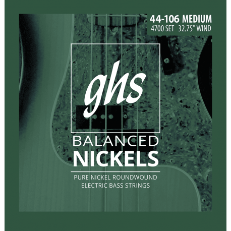 GHS 4700 Balanced Nickel Short Scale Medium
