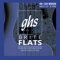 GHS Brite Flats Long/Medium Scale 5 cordes