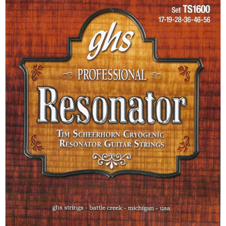 GHS Jeu Guitare Resonateur Signature Tim Scheerhorn