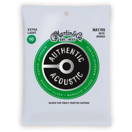 MARTIN Authentic Silked, Extra Light, 80/20