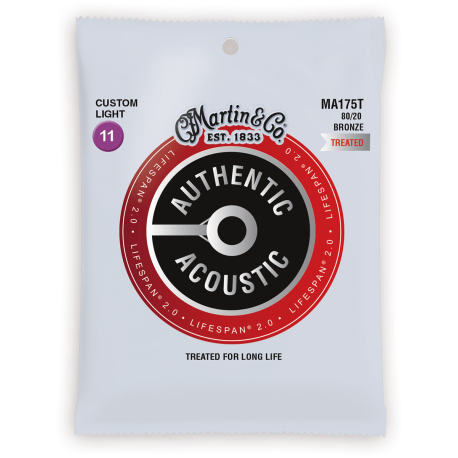 MARTIN Authentic Treated, Custom Light, 80/20