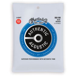 MARTIN Authentic, 12 cordes, Light, 80/20