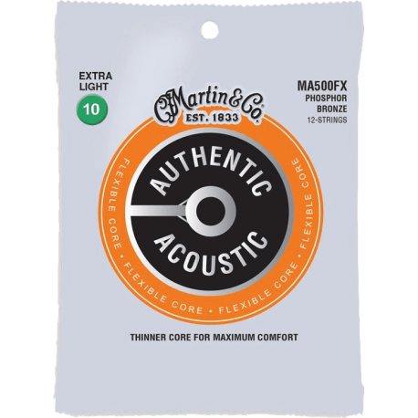 MARTIN Phosphor Bronze 12 cordes Extra Light