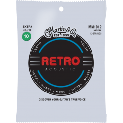 MARTIN Jeu Retro Monel 12 cordes extra-light