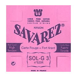SAVAREZ SOL-3 ROUGE NYLON RECT