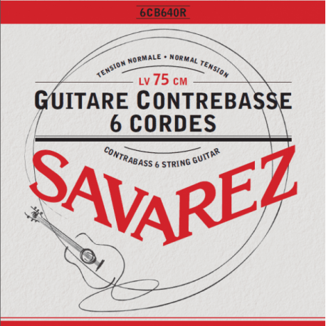 SAVAREZ Jeu guitare contrebasse 6 cordes 75cm
