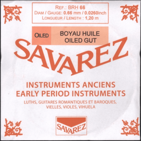 SAVAREZ Corde indiv boyau rectifié huilé 1.20m