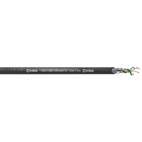 CORDIAL Bobine de câble réseau Cat5e 100m gaine PVC