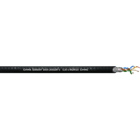CORDIAL Bobine de câble réseau Cat6a 100m Highflex