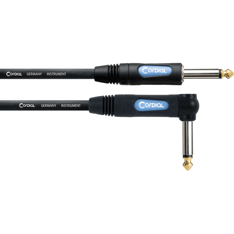 CORDIAL Câble guitare jack 1,5m droit/coudé