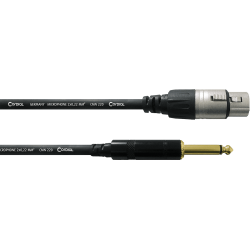 CORDIAL Câble audio XLR femelle/jack mono 10 m